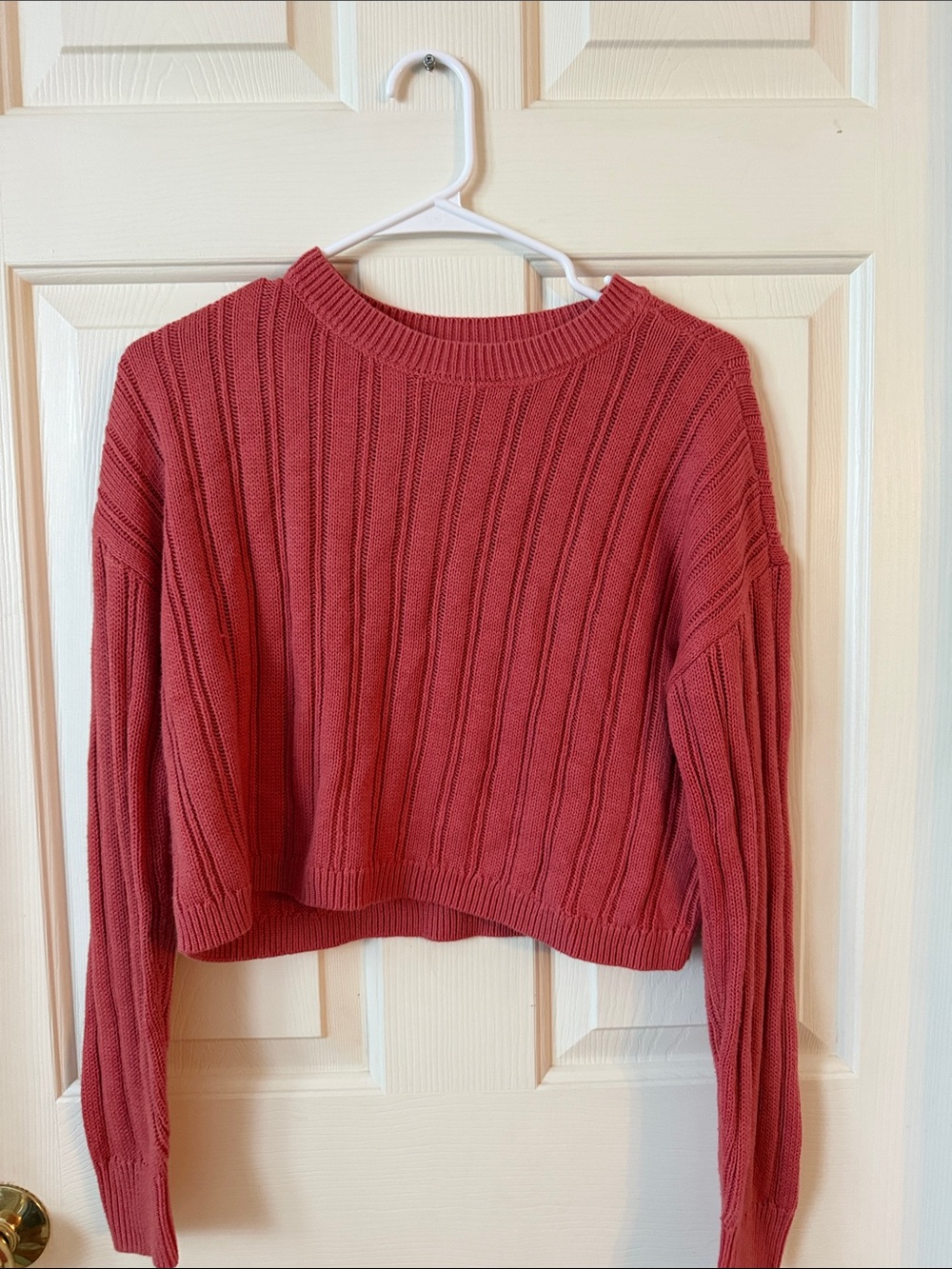 Aeropostale Ribbed Coral Pullover